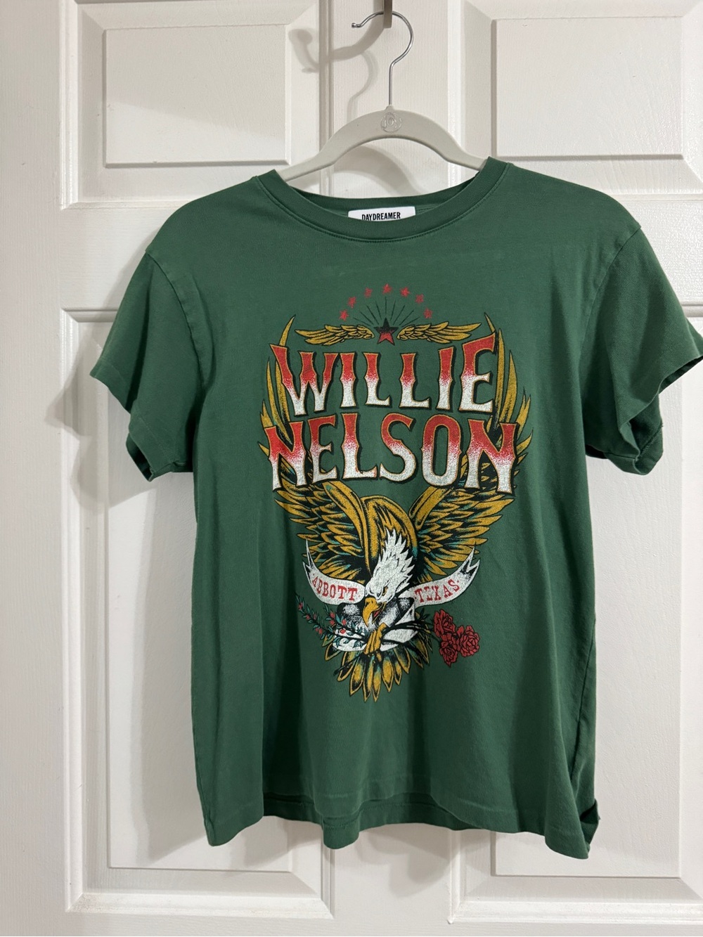 Daydreamer Green Willie Nelson Eagle Graphic Tee